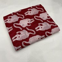 Tiger Print Fabric Block Printed