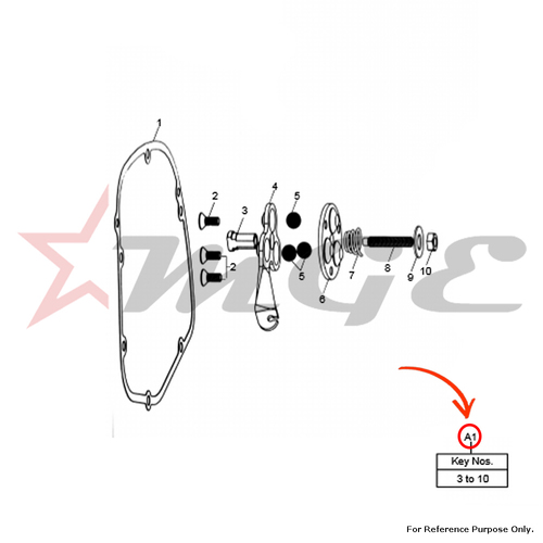 Assembly, Clutch Operating For Royal Enfield - Reference Part Number - #550512/B