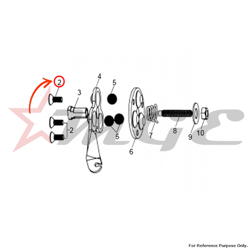 Socket Head Screw M5 x 12 For Royal Enfield - Reference Part Number - #550138