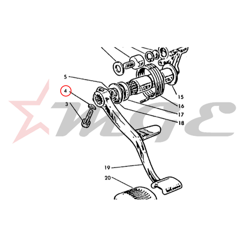 Lambretta GP 150/125/200 - Wavy Washer - 7mm - Reference Part Number - #83100007