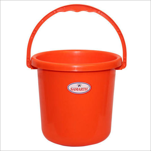 Orange 7 Ltr Plastic Bucket