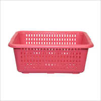 Red Plastic Kitchen Basket