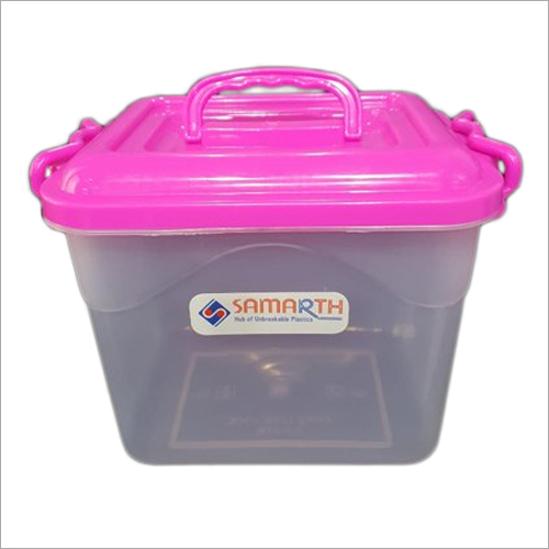 5.5 Kg Lock Square Plastic Container