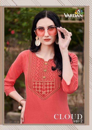 Vardan Designer Cloud Vol-2 Cotton Casual Kurti Catalog