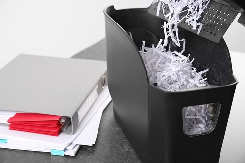 Paper Shredding Machine Rental Services Wastebasket