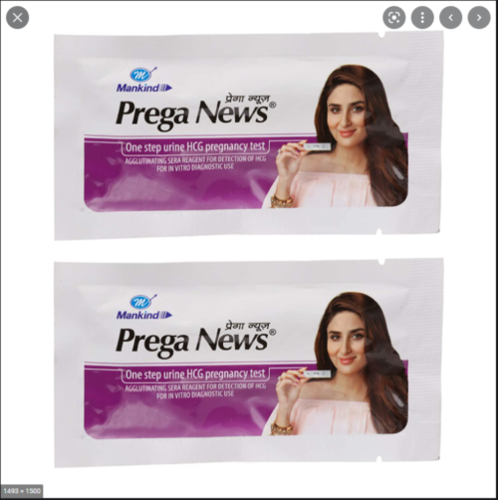 Prega News Test Kit Printed Packaging Pouch