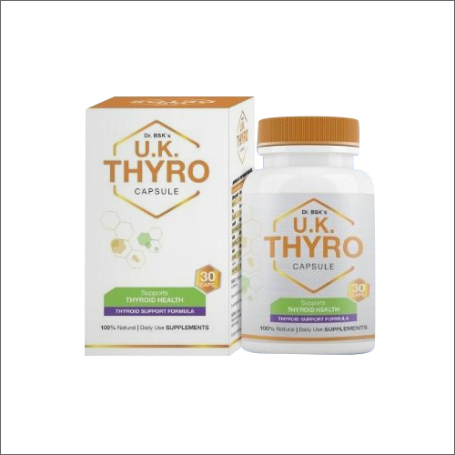 Ayurvedic Thyroid Health Capsules Dry Place