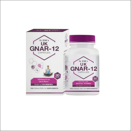 Uk Gnar-12 Herbal Leucorrhoea Capsules Dry Place