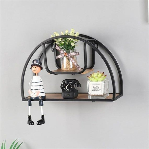 M0043 Iron and wood wall shelves