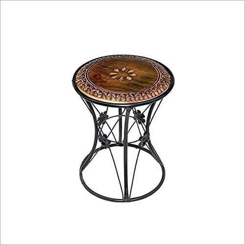 M0055 Iron and Wood Stool