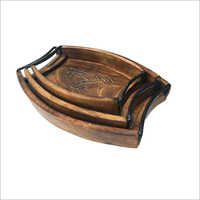 M0058 Iron and Wooden Tray