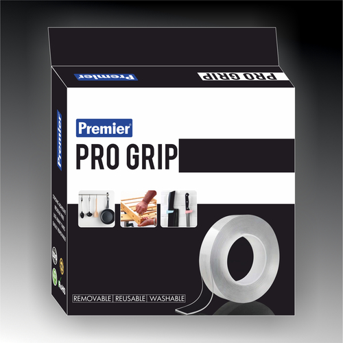 Premier Progrip Transparent Double Sided Grip Tapes Tape Length: 1  Meter (M)