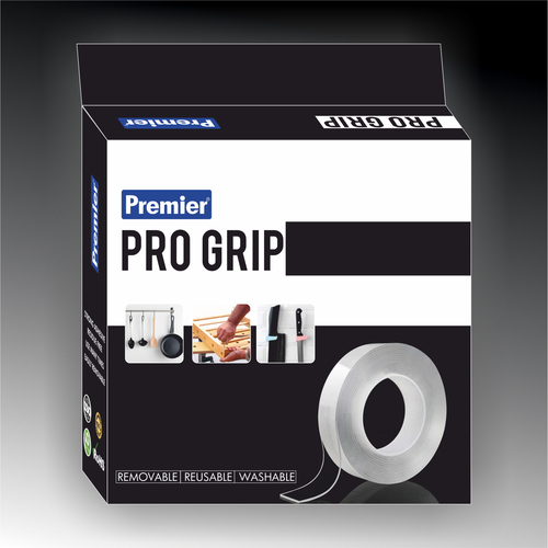 Premier Progrip Transparent Double Sided Grip Tapes Tape Length 1