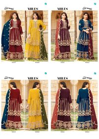 Your Choice Miles Readymade Peplum With Sarara Salwar Suits Catalog Wholesale