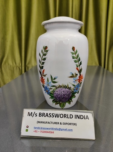 aluminum hand painted homebia human urn funeral supplies