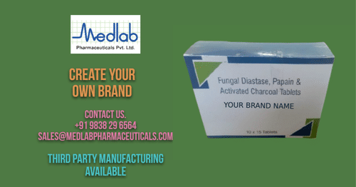 Fungal Diastase Pepain  Activated Charcoal Tablets