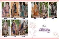 Shree Fabs Ayesha Zara Premium Collection Vol-4 Pakistani Cotton Salwar Suits Catalog