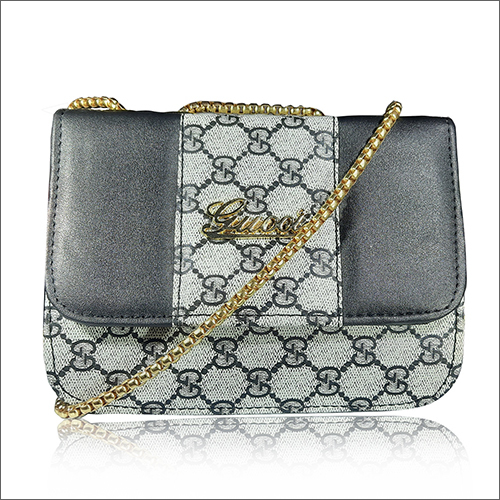 Ladies Quilted Chain Sling Bag