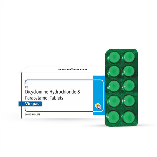 Paracetamol And Dicyclomine Hydrochloride Tablets General Medicines