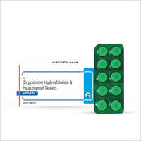 Paracetamol and Dicyclomine Hydrochloride Tablets