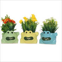 Ceramic Cartoon Face Flower Pots