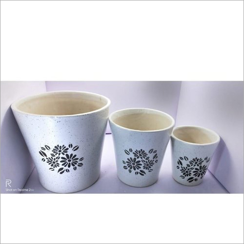 Ceramic balti set Flower pot