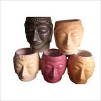 Ceramic Buddha Face Flower Pots