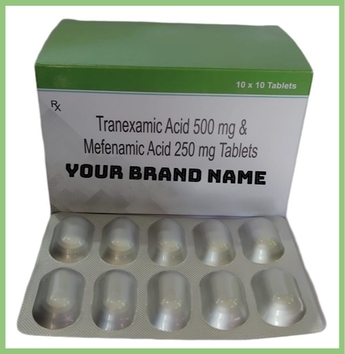 Tranexamic Acid 500 Mg Mefenamic Acid 250 Mg Tablets Third Party Manufacturing