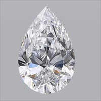 Pear Shape White Diamonds