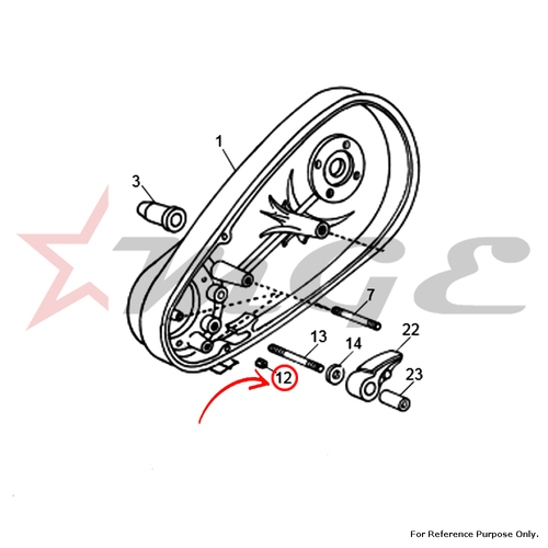 Dowel Pin, Chain Case For Royal Enfield - Reference Part Number - #140278/A