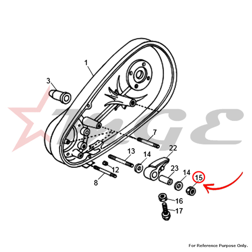 Nut (Inches) For Royal Enfield - Reference Part Number - #140191/2