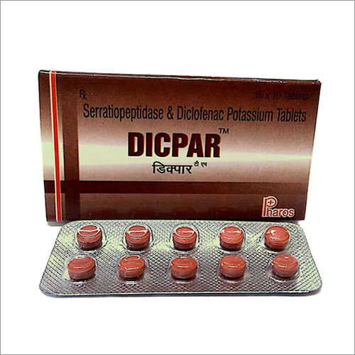 Serratiopeptidase And Diclofenac Potassium Tablets Recommended For: As Per Doctor Recommendation