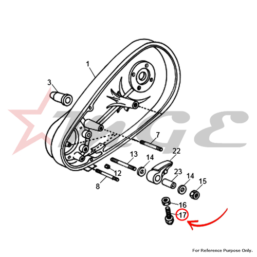 Screw - Adjusting For Royal Enfield - Reference Part Number - #110201/B, #110201/A
