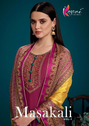 Kesari Trendz Masakali Vol-1 Viscose Maslin Straight Suits Catalog