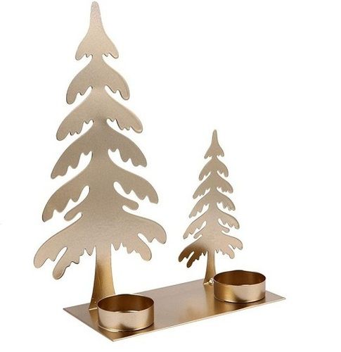 Coated Christmas Candle Holder