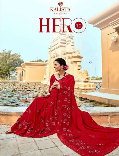 Kalista Hero Vol-10 Vichitra Fancy Work Saree Catalog Collection