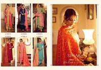 Glossy Falaknuma Georgette Embroidey With Swarovski Work Fancy Suits Catalog