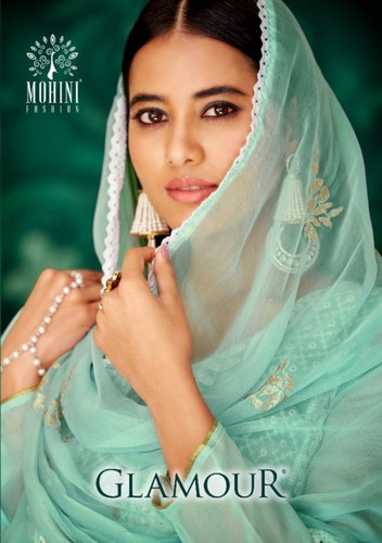 Mohini Fashion Glamour Viscos Georgette Lakhnavi Thread Work Plazzo Style Salwar Kameez Catlog