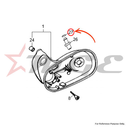 As Per Photo Clip/wire Clip - Ss (Id-7.8mm) For Royal Enfield - Reference Part Number - #147701/a