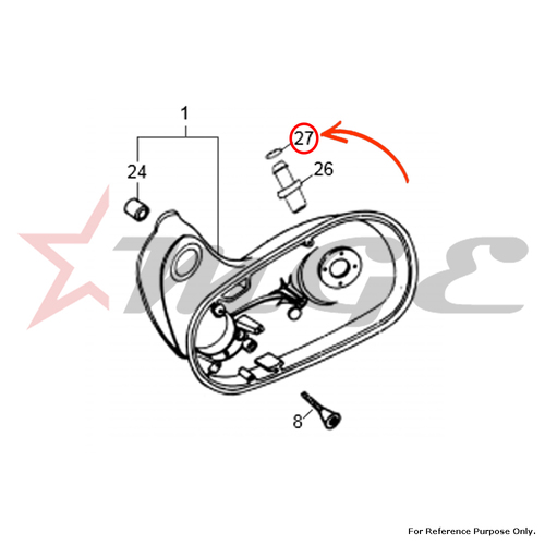 Clip/Wire Clip - SS (ID-7.8mm) For Royal Enfield - Reference Part Number - #147701/A