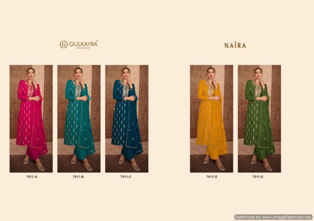 Gulkayra Naira Georgette Wear Designer Salwar Kameez Catalog Collection