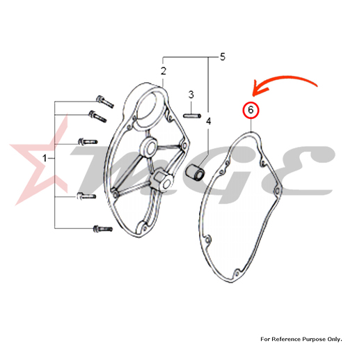 Gasket For Royal Enfield - Reference Part Number - #560616/B