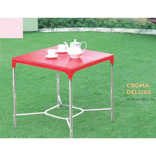 Croma Deluxe Multi Purpose Table - Color: Red