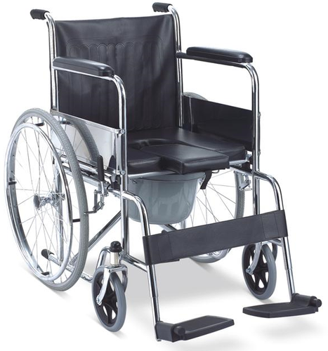 Karma Folding Commode Wheelchair Rainbow-7