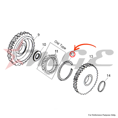 Circlip For Royal Enfield - Reference Part Number - #560010/A