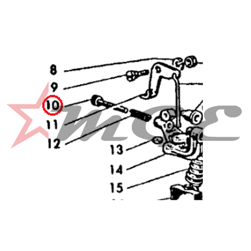 Lambretta GP 150/200 - Carburetter Long Air Mixture Screw - Reference Part Number - #00412464