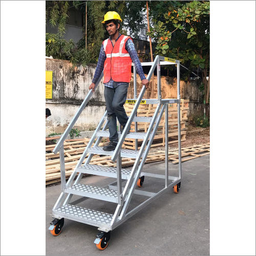 Mobile Platform Trolley Ladder