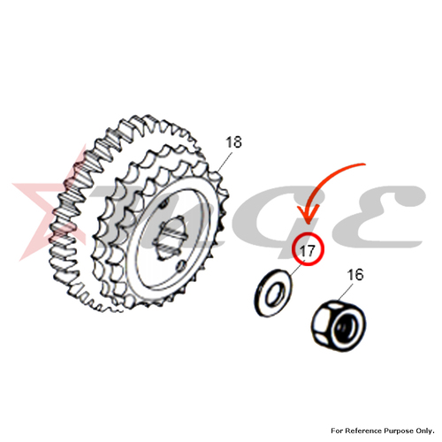 Washer 22 X 32 X 2 For Royal Enfield - Reference Part Number - #502002/A