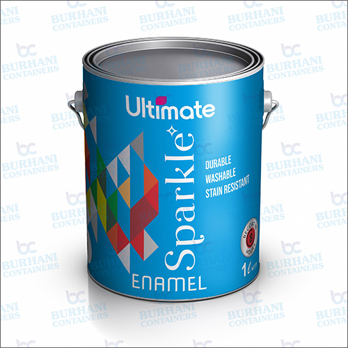 Enamel Paint Tin Container