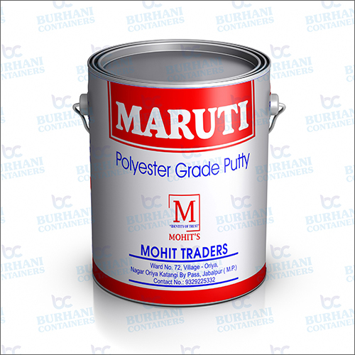 Polyester Putty Tin Container